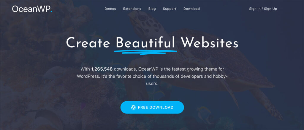 miglior tema wordpress oceanwp
