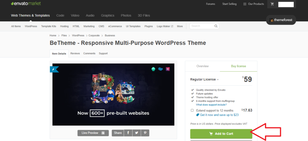 aggiungi al carrello betheme